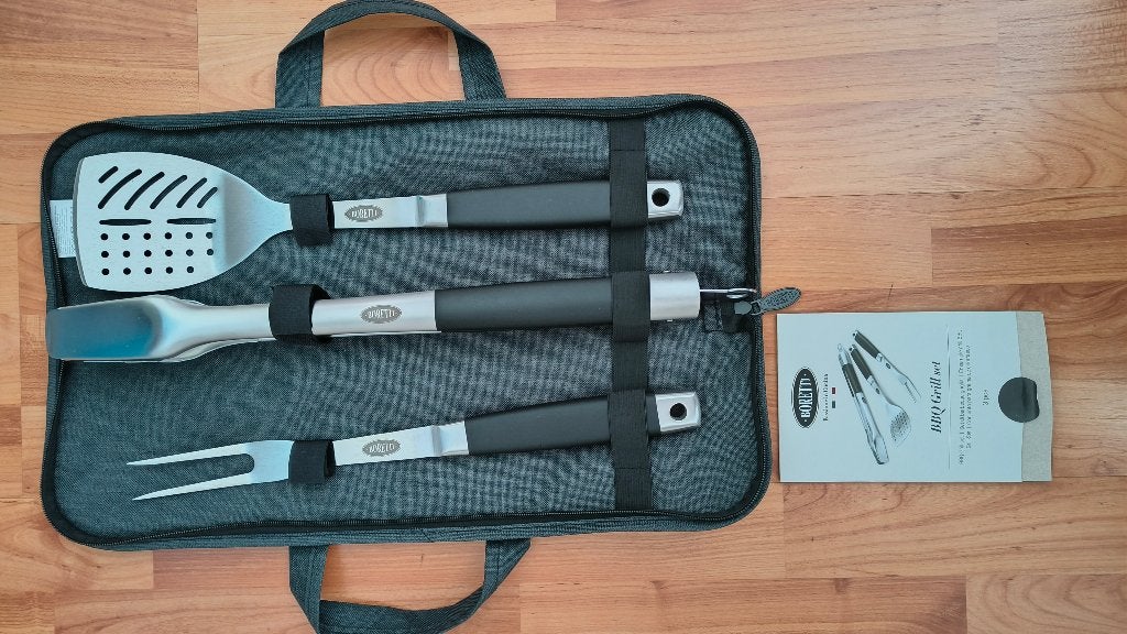Luxe Boretti BBQ Grill Set 3 Delig , ook mooi als cadeau !, Ophalen of Verzenden, Nieuw, Boretti
