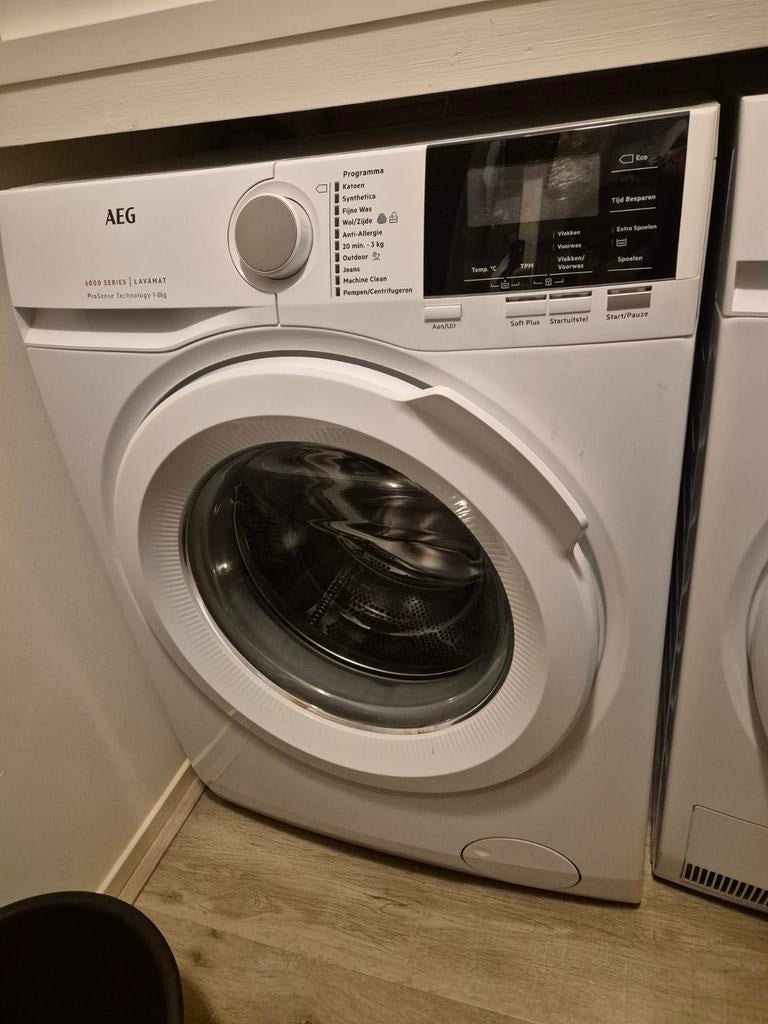Aeg wasmachine, Witgoed en Apparatuur, Ophalen, 1200 tot 1600 toeren, 85 tot 90 cm