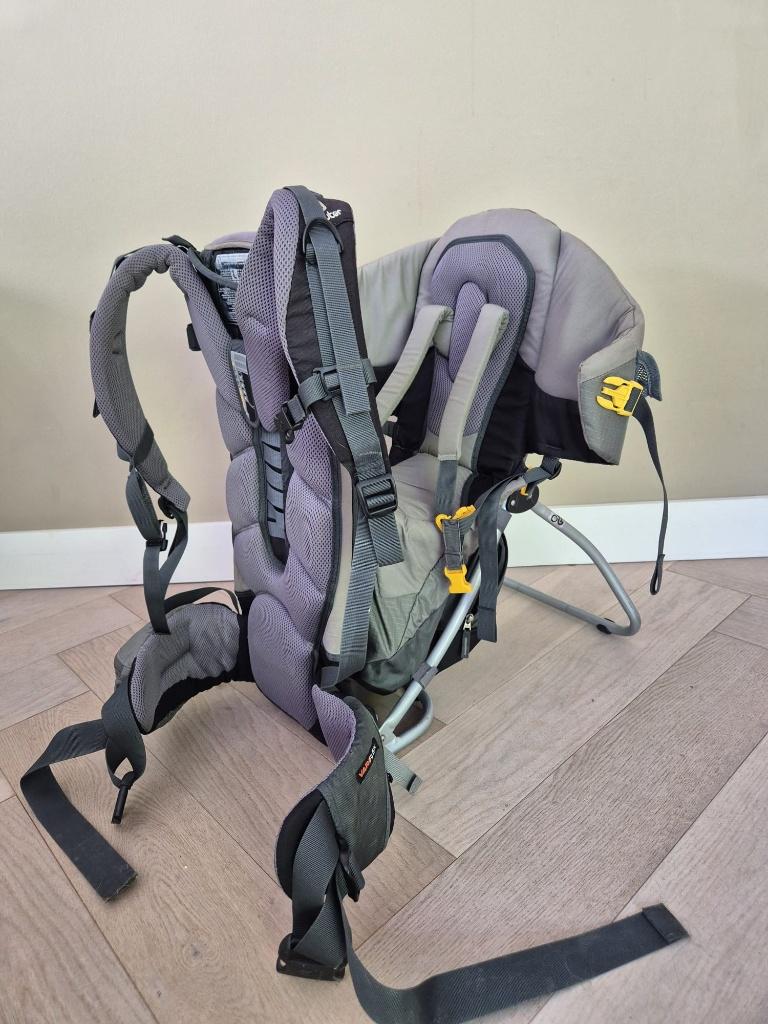 Deuter Kid Comfort II 2 Grijs Draagrugzak Draagtas Draagzak, Overige merken, Gebruikt, Ophalen of Verzenden, Rug