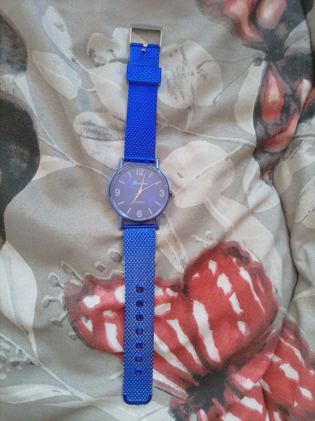 Stijlvol Blauw Polshorloge - Geneva Quartz, Ophalen of Verzenden