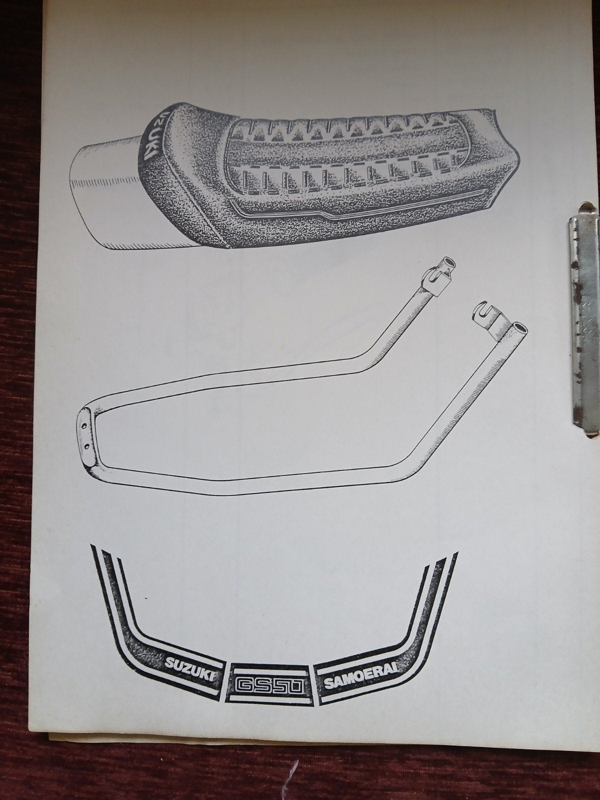 Suzuki GS550 Samurai onderdelenboek / werkplaatshandboek, Ophalen of Verzenden