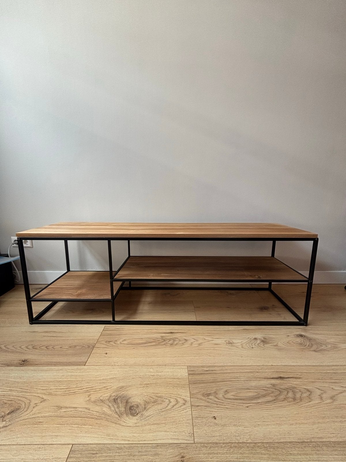 TV-meubel / Salontafel industrieel design, Ophalen, Gebruikt, 150 tot 200 cm, Minder dan 100 cm