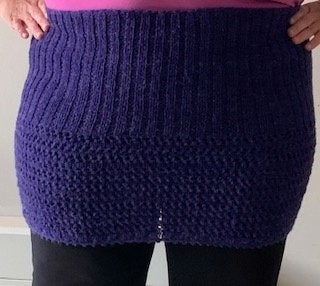 Minirok MS Mode wol en mohair rok maat 52 paars, Paars, Maat 46/48 (XL) of groter, Nieuw, Ophalen of Verzenden