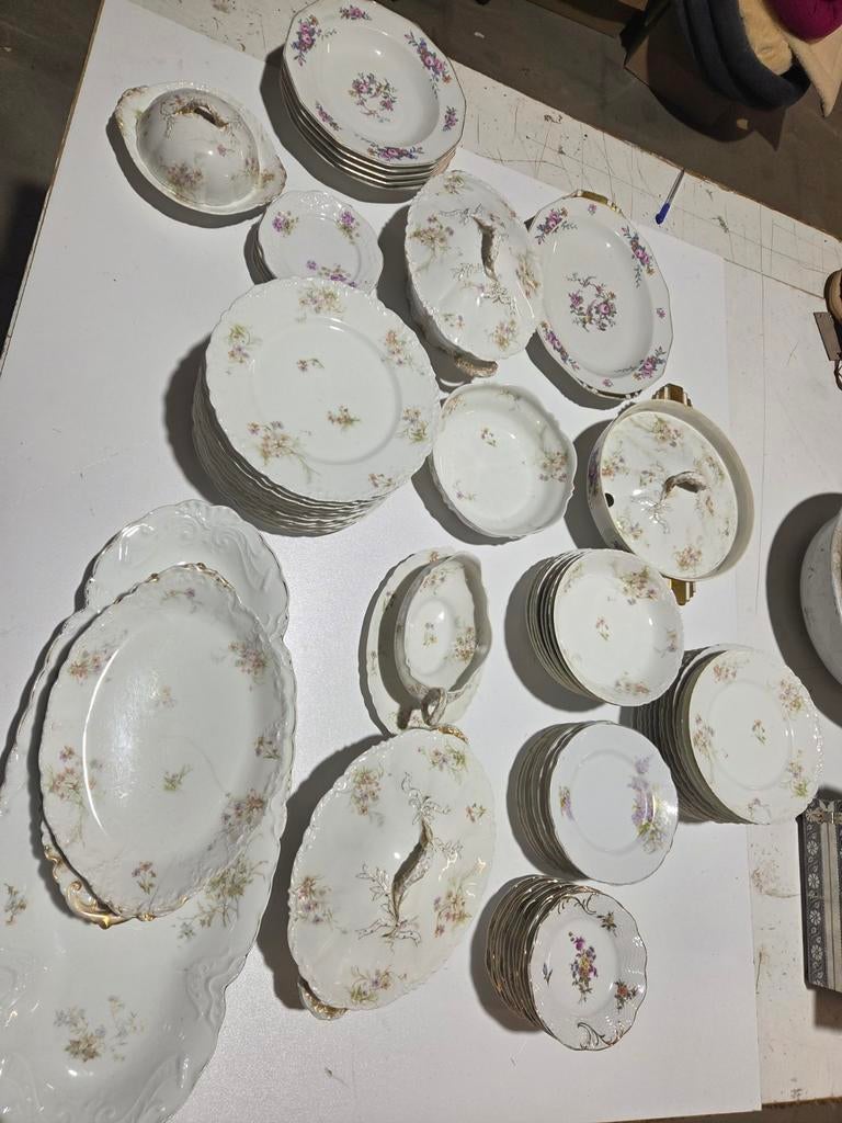 Antiek Servies Théodore Haviland Limoges, Antiek en Kunst, Ophalen