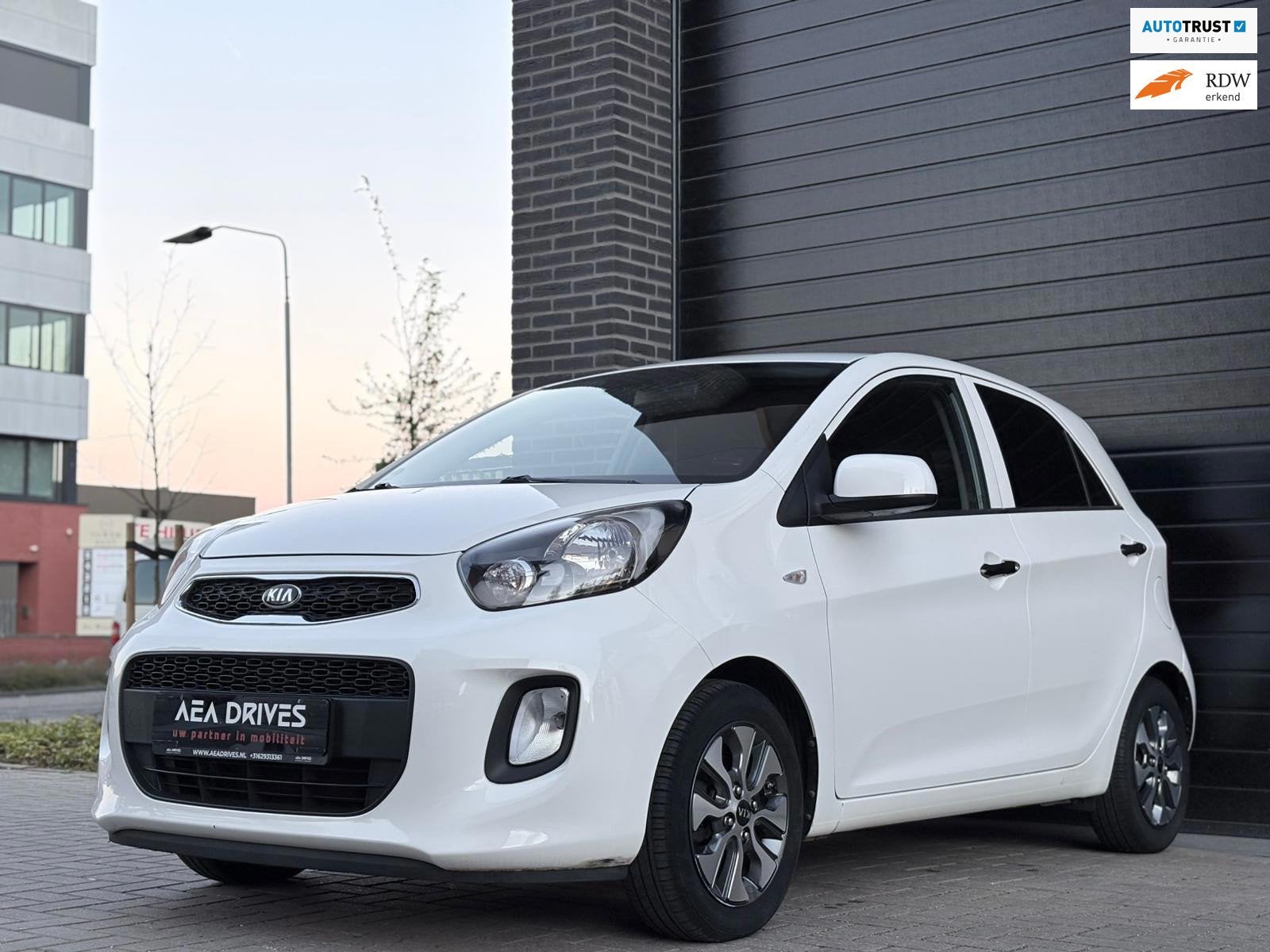 Kia Picanto DynamicLine 2016 | 1e eigenaar | stoelverwarming, Auto's, Kia, Voorwielaandrijving, 4 cilinders, Wit, Origineel Nederlands