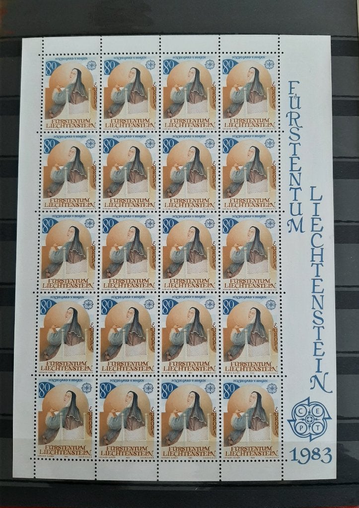 Postzegelvel Liechtenstein 1983 Hildegard v. Bingen Postfris, Ophalen, Overige landen, Postfris