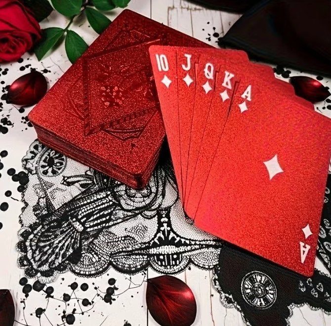 Red Rose waterdichte speelkaarten / poker set (54 kaarten), Ophalen of Verzenden, Nieuw, Speelkaart(en)