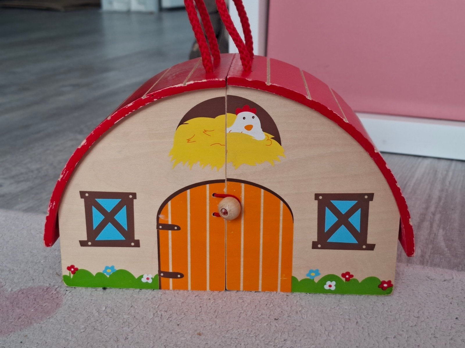 Bigjigs Houten Boerderij Speelset, Kinderen en Baby's, Speelgoed | Houten speelgoed, Ophalen, Gebruikt, Overige typen