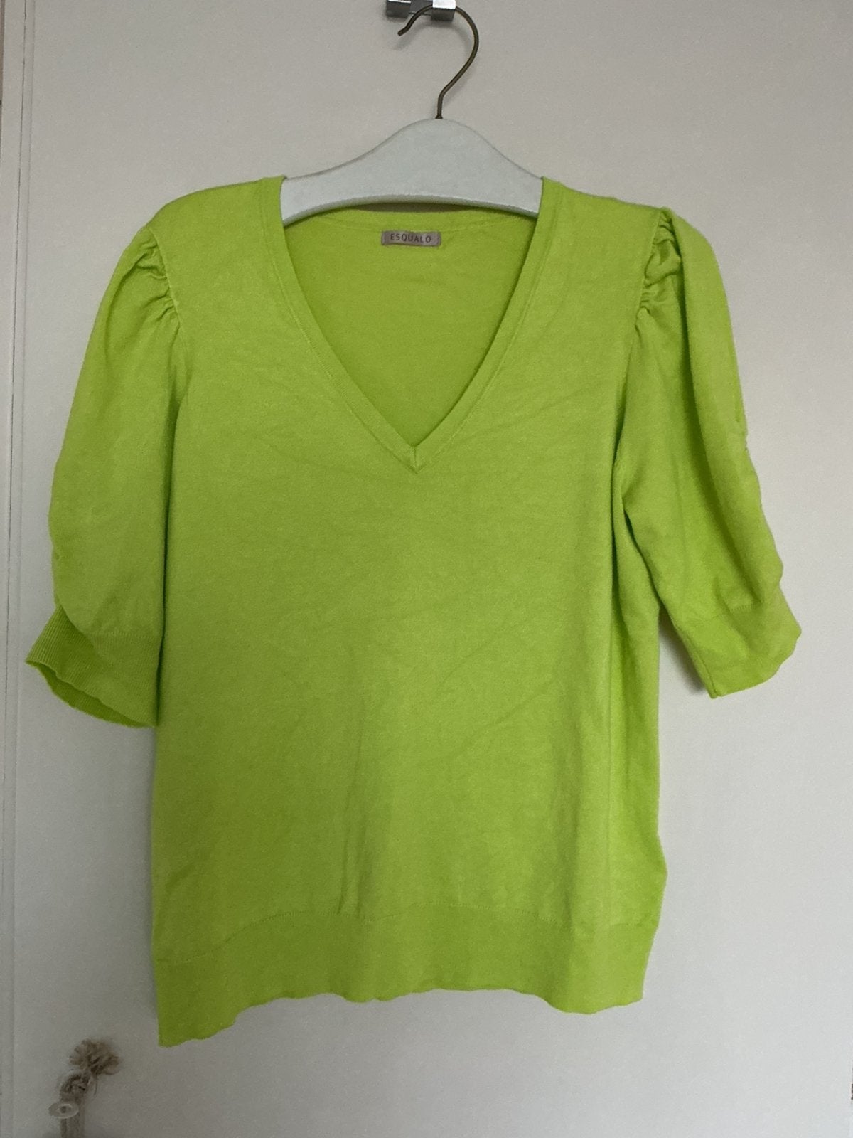 Esqualo trui, geel-groen, maat M, Kleding | Dames, Truien en Vesten, Verzenden, Zo goed als nieuw, Maat 38/40 (M), Geel
