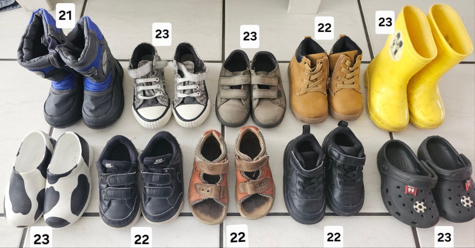 Kinderschoenen peuter maat 21 tm 23. Laarzen sandalen gympen, Ophalen of Verzenden, Gebruikt, Jongen of Meisje, Laarzen