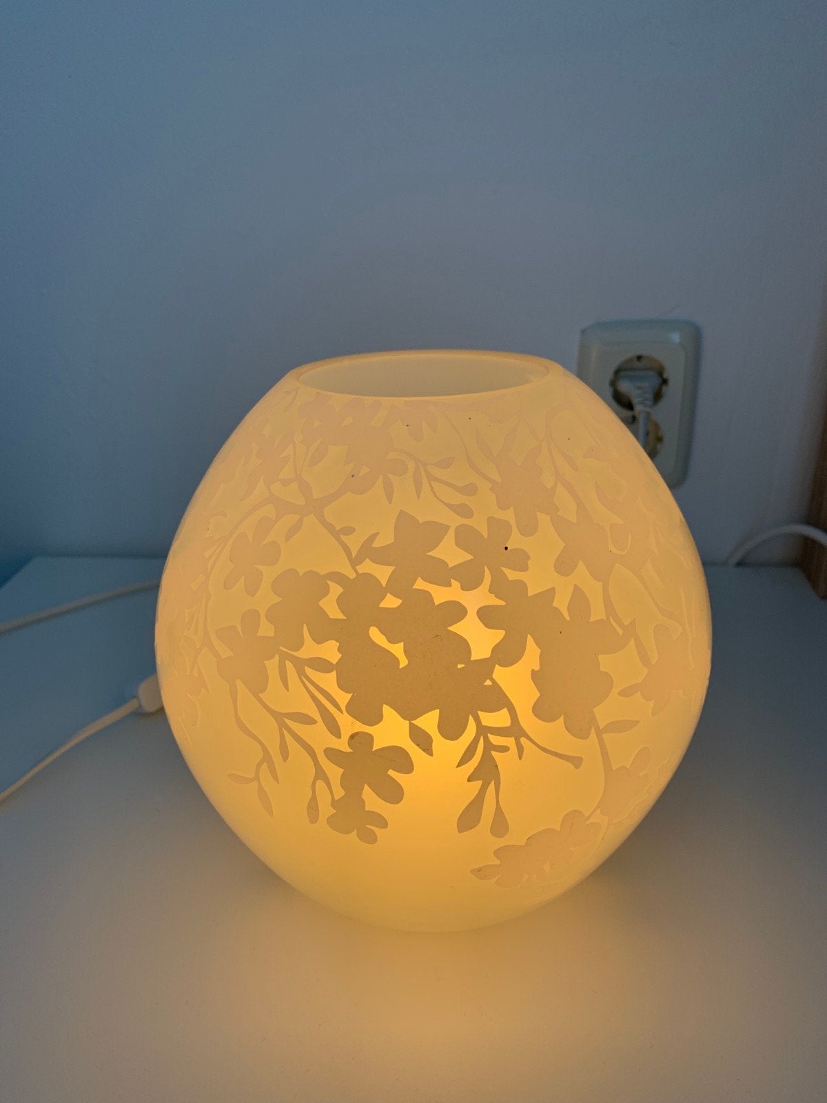 2x ikea kersenbloem lampen, Ophalen, Gebruikt, Met schakelaar, Nachtlamp