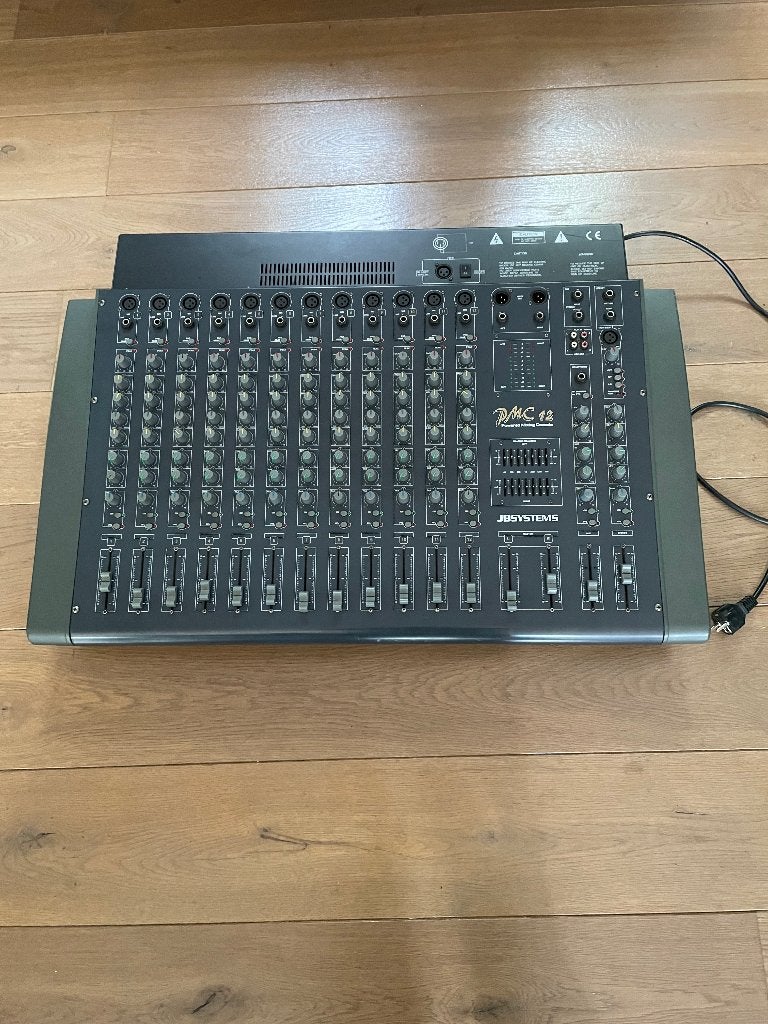JB Systems PMC12 powered mixer met speakers, Ophalen, Gebruikt, 10 tot 20 kanalen, Microfooningang