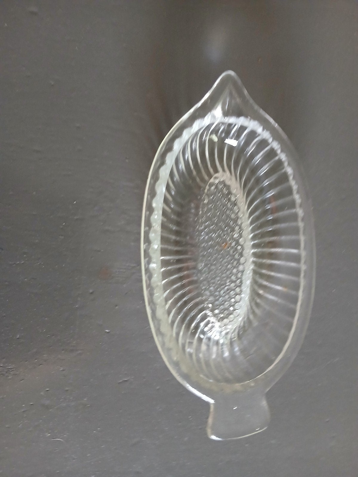 Vintage Glazen Appelrasp - Jaren '30-'50 Persglas, Ophalen of Verzenden