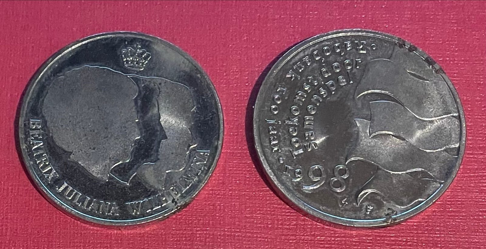 Jubileummunt 100 jaar Rabobank 1988, Postzegels en Munten, Munten | Nederland, Ophalen of Verzenden, Koningin Beatrix, Overige waardes