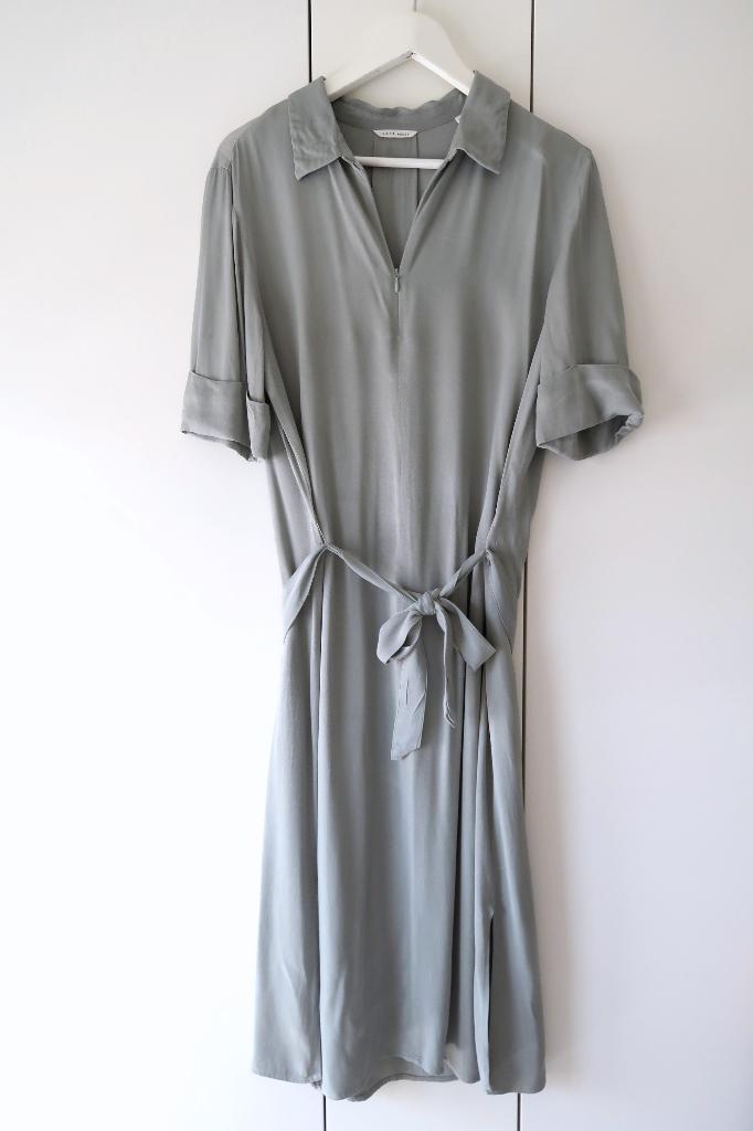 Yaya jurkje met korte mouwen - Blauw-Grijs, Kleding | Dames, Jurken, Maat 38/40 (M), Blauw, Ophalen of Verzenden, Zo goed als nieuw