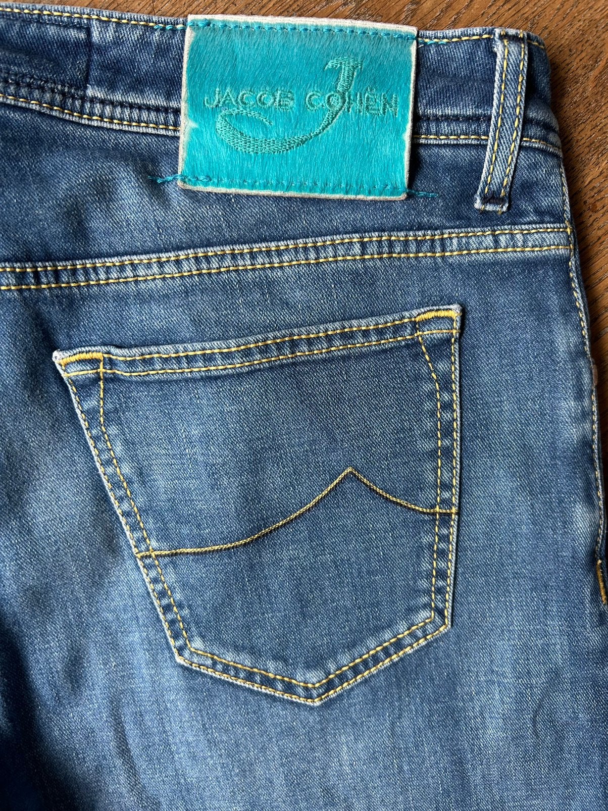 Jacob Cohen J688C jeans maat 34, Kleding | Heren, Ophalen of Verzenden, Gedragen, Blauw, W33 - W34 (confectie 48/50)