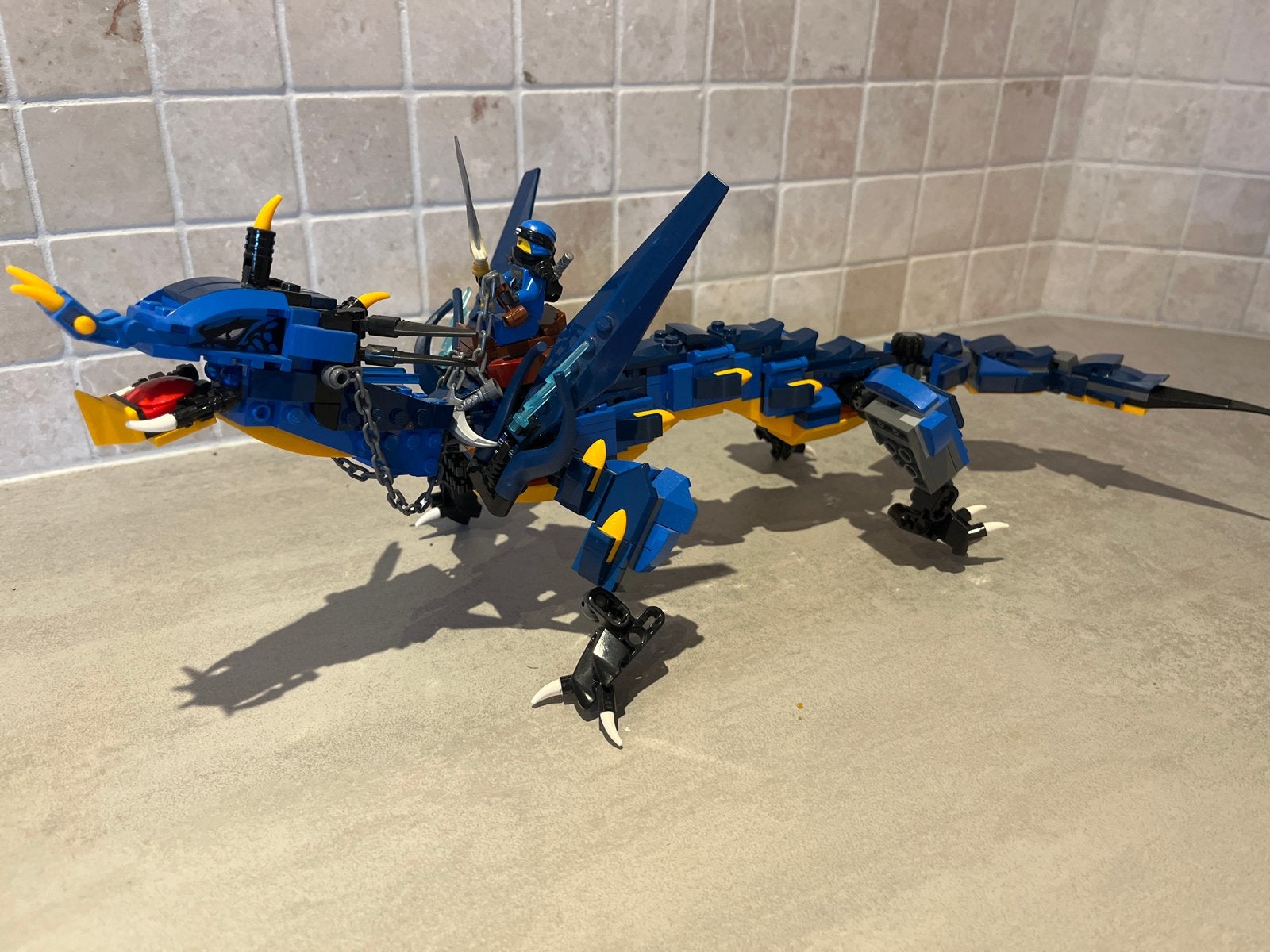 Lego Ninjago Jay's Bliksemdraak (70652), Ophalen of Verzenden, Zo goed als nieuw, Overige merken
