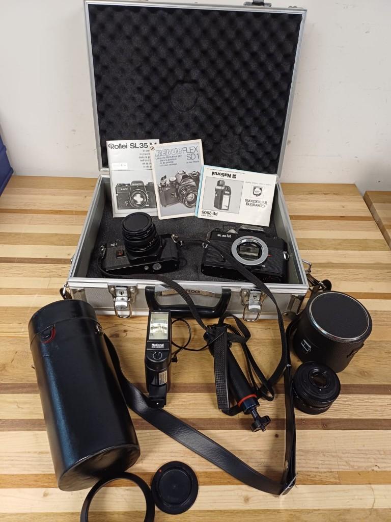Kenlock koffer voorzien van camera apparatuur, Audio, Tv en Foto, Fotocamera's Analoog, Ophalen of Verzenden, Compact, Overige Merken
