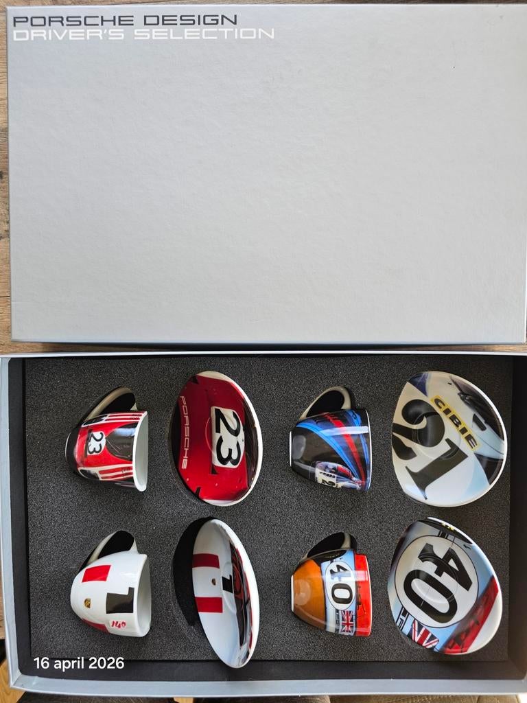 Porsche espresso kopjes nieuw in doos, verzamel object, Ophalen of Verzenden, Nieuw, Auto's