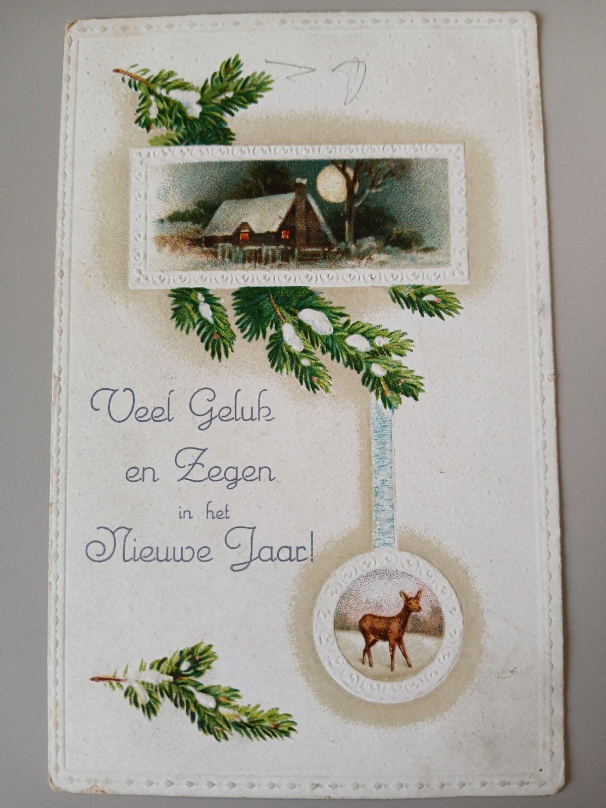 Ansichtkaarten Gelukkig Nieuwjaar 1929 - 1933, Verzamelen, Ansichtkaarten | Themakaarten, Verzenden, 1920 tot 1940, Gelopen, Feest(dag)