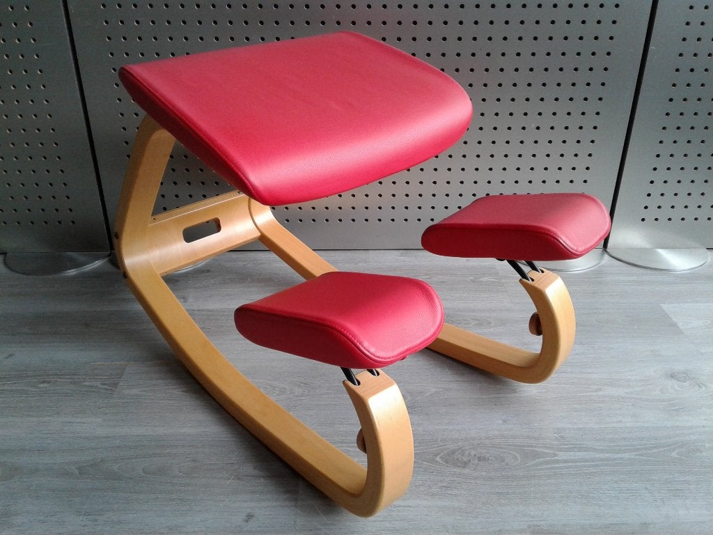 Variér (Stokke) Thatsit (Rood Leder), Prachtig!