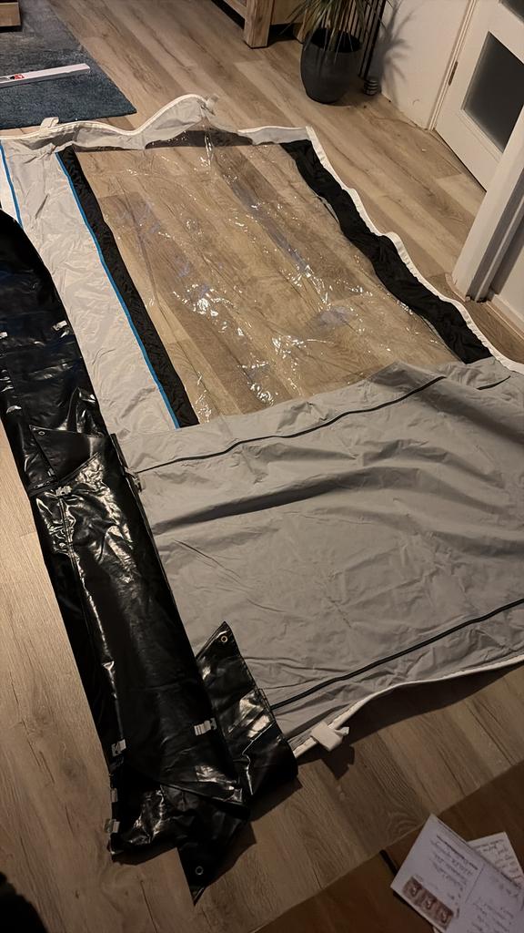 Obelink Queen voorwand 285 incl koppelstukken, Caravans en Kamperen, Ophalen, Zo goed als nieuw