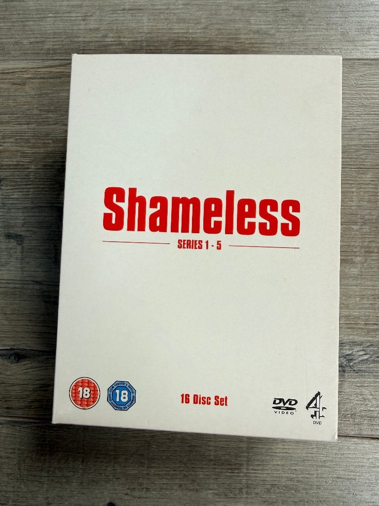 DVD box Shameless Serie seizon 1 t/m 5 - UK editie, Alle leeftijden, Ophalen of Verzenden, Zo goed als nieuw