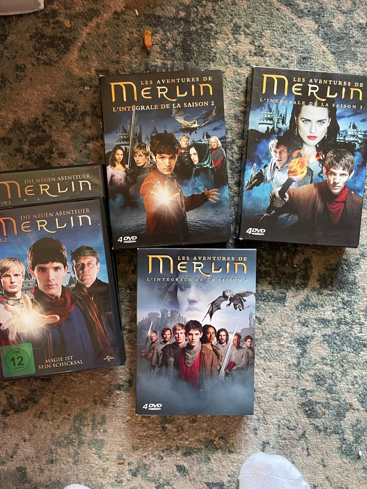 Merlin DVD Boxsets - Seizoen 1, 2, 3 en 4, Cd's en Dvd's, Vanaf 12 jaar, Ophalen of Verzenden, Gebruikt, Science Fiction en Fantasy