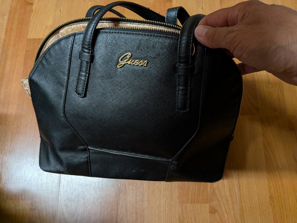 guess handtas, Ophalen of Verzenden, Zo goed als nieuw, Zwart, Handtas