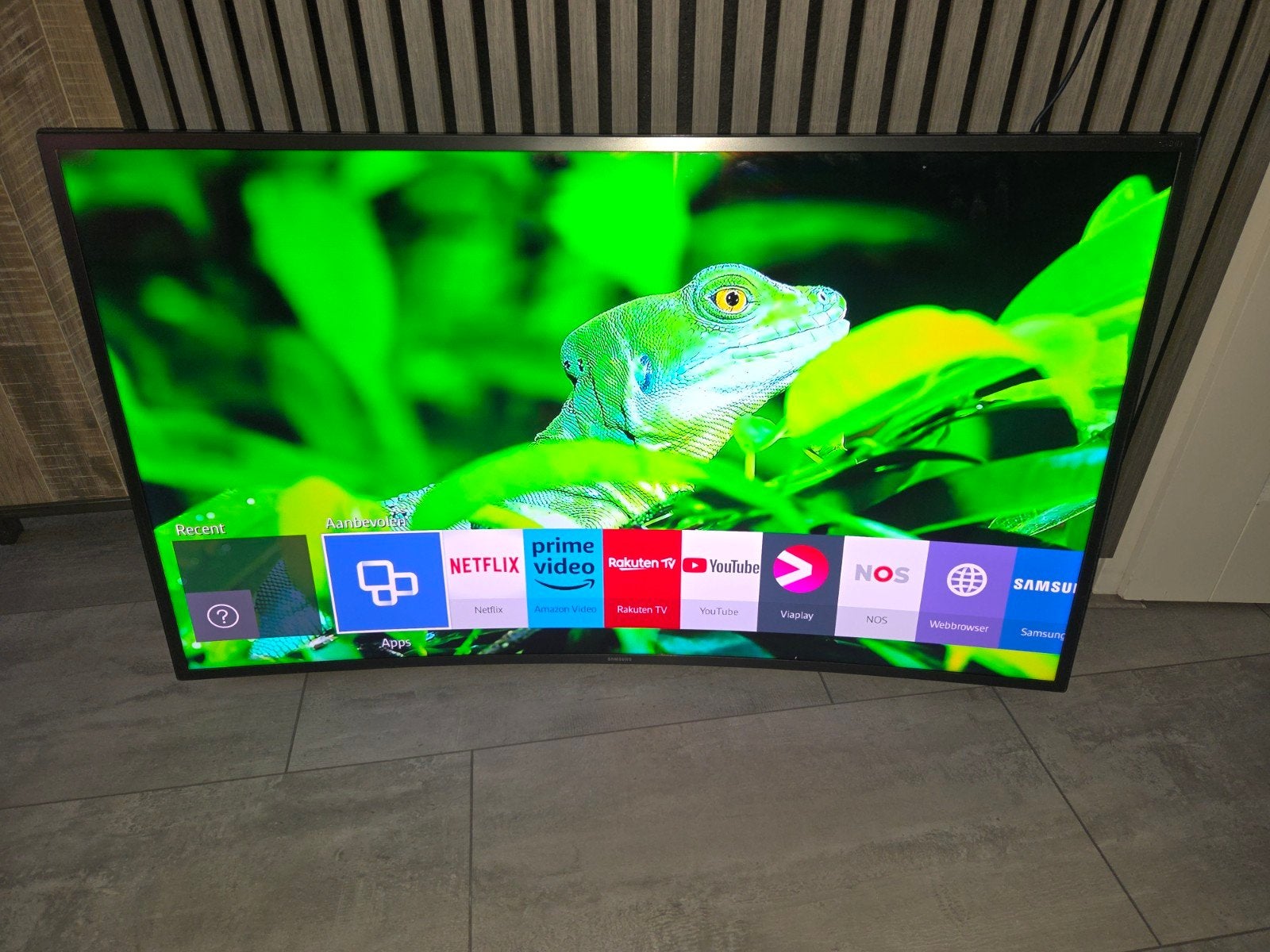 Samsung led smart 3D curved tv ue48h6800, Ophalen, LED, Zo goed als nieuw, 100 Hz