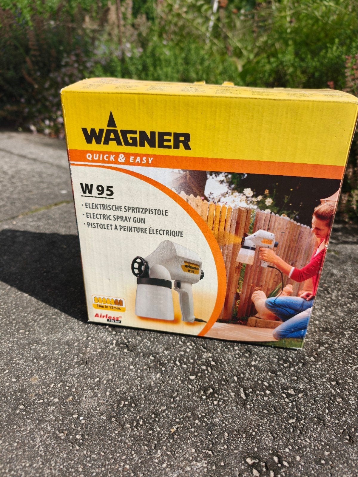 Wagner W95 Quick & Easy Elektrische Verfspuit, Ophalen of Verzenden, Gebruikt, Verfspuit of Verfpomp