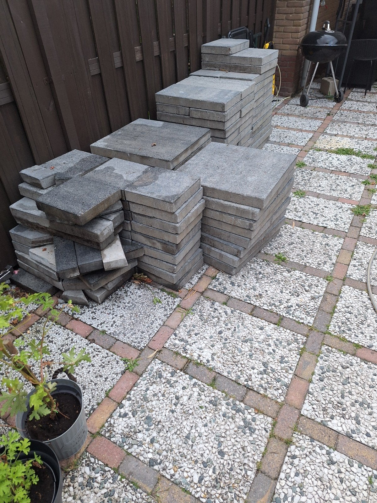 gratis af ta halen Partij tegels 60x60, 30x30 en 60x30 cm, Ophalen, Gebruikt, 10 m² of meer, Vloertegels