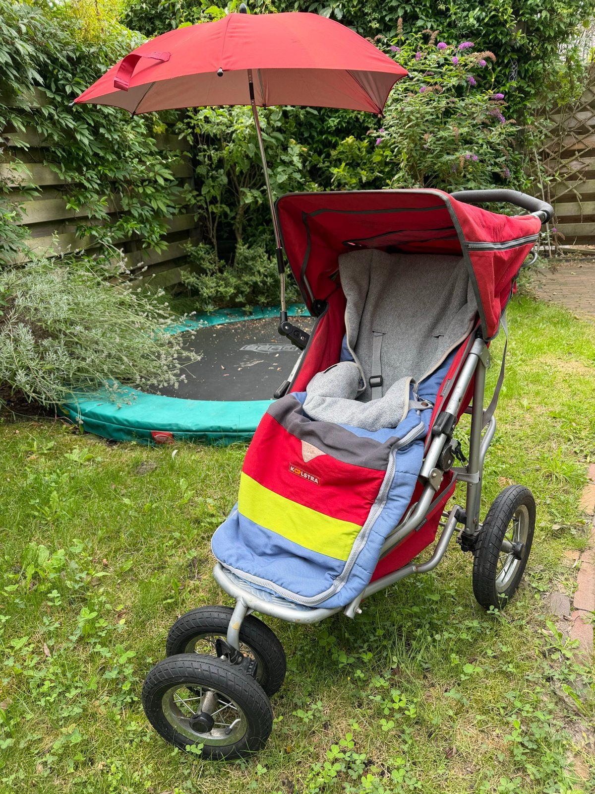 Koelstra complete kinderwagen/buggy met reiswieg en parasol, Gebruikt, Luchtbanden, Combiwagen, Ophalen