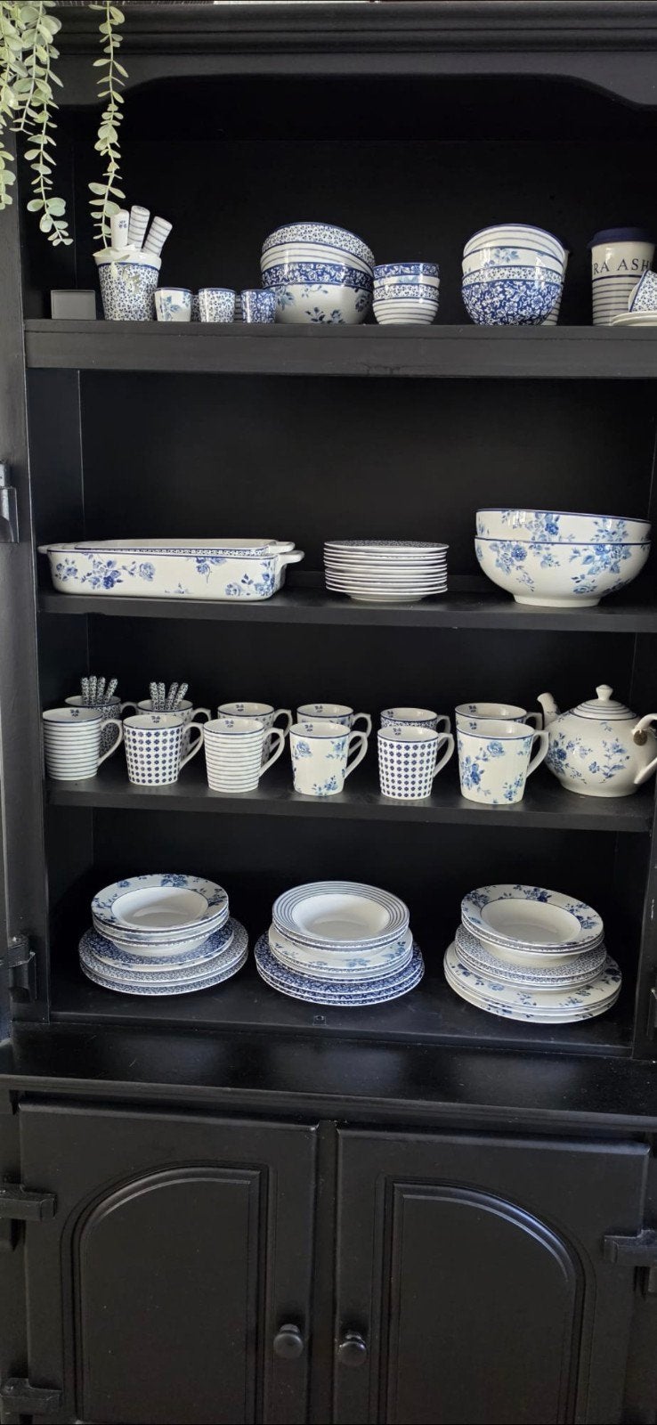 Servies Laura Ashley blue collection, Ophalen, Overige merken, Keramiek, Landelijk/Boerenbont