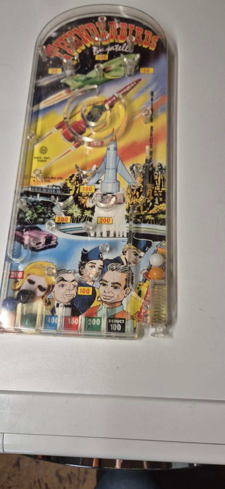 Vintage Thunderbirds Flipperkast 1966, Ophalen of Verzenden, Gebruikt, Flipperkast