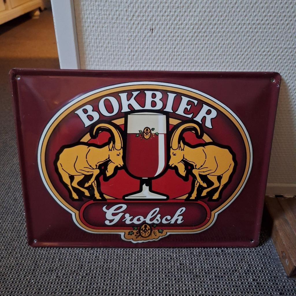 Grolsch bord, Ophalen of Verzenden, Gebruikt, Reclamebord, Plaat of Schild, Grolsch