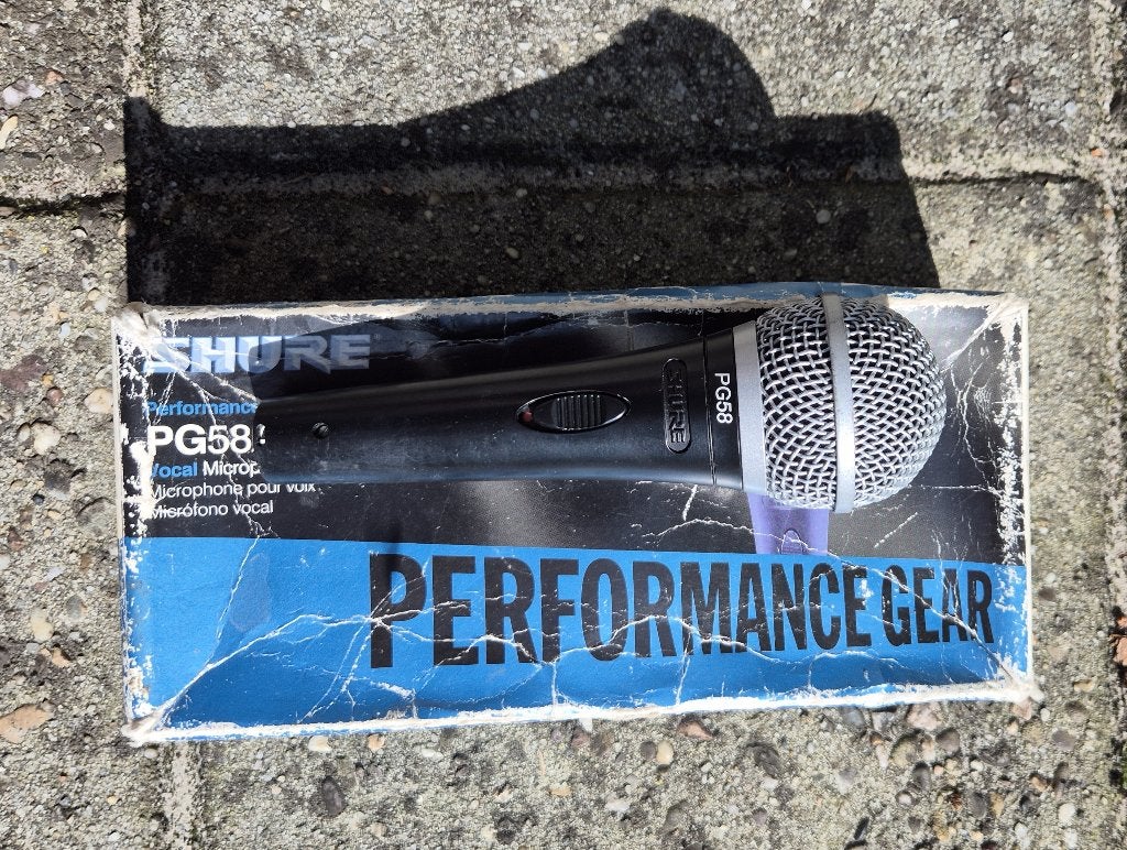 Shure PG58A microfoon voor zang, 3 stuks, Ophalen, Gebruikt, Zangmicrofoon