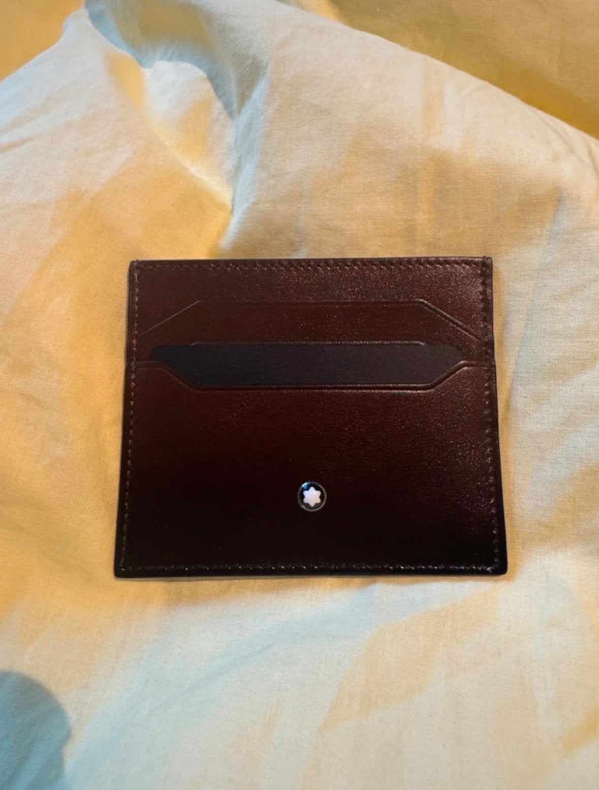 Montblanc Leren Pasjeshouder Bruin - Nieuw in Doos, Sieraden, Tassen en Uiterlijk, Portemonnees, Overige merken, Bruin, Nieuw