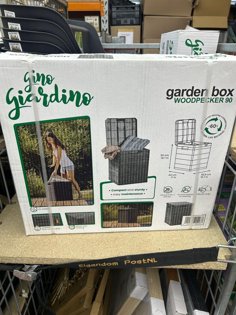 Gino Giardino Garden Box Woodpecker 90 - Opbergbox, ., Nieuw, Ophalen of Verzenden, .
