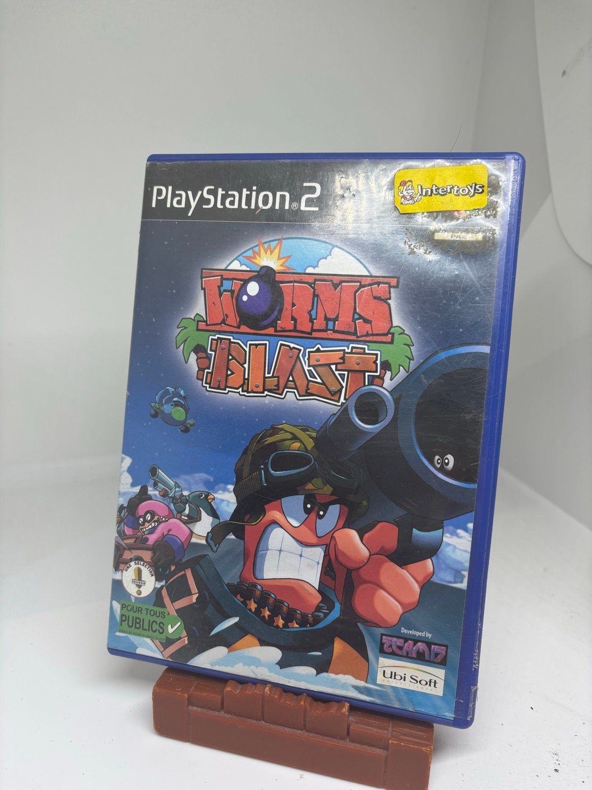 Worms Blast - PlayStation 2 (PS2), Puzzel en Educatief, Gebruikt, 2 spelers, Eén computer