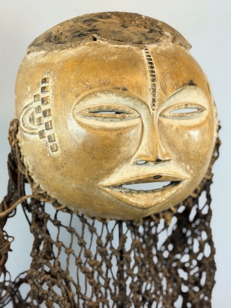 260622 Oud Afrikaans houten Idoma maser uit Nigeria., Ophalen of Verzenden