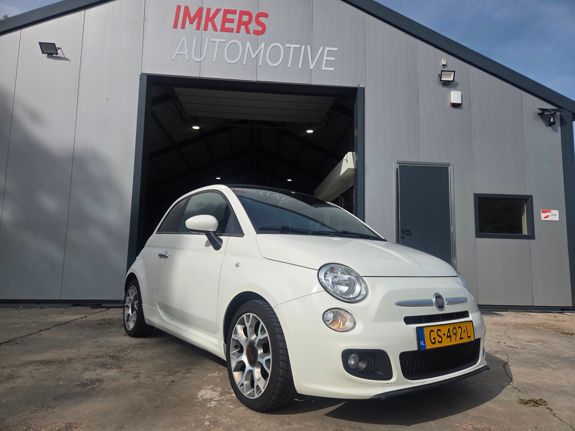 Fiat 500 C 0.9 TwinAir Turbo 500S Cabrio | Leer | Airco, Auto's, Gebruikt, Euro 6, Cabriolet, Leder en Stof