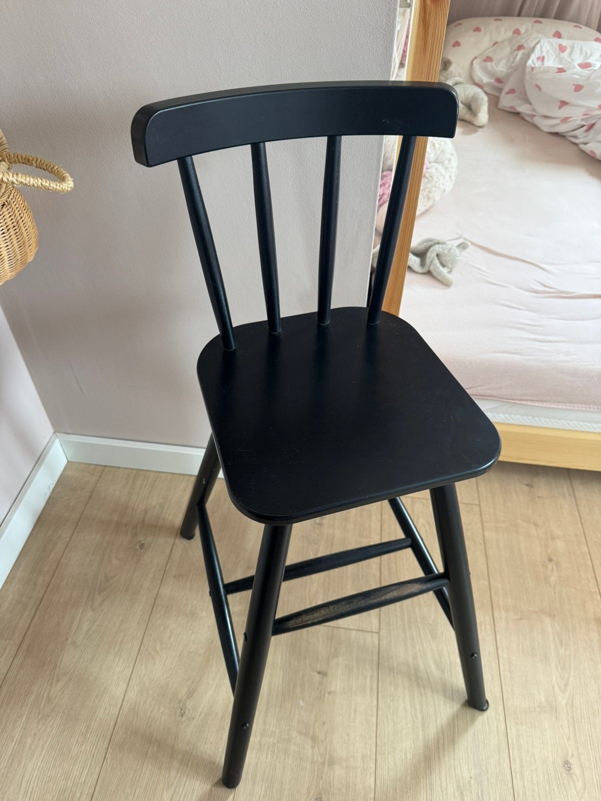 Ikea AGAM kinderstoel zwart nette staat, Ophalen, Zo goed als nieuw, Zwart, Eén