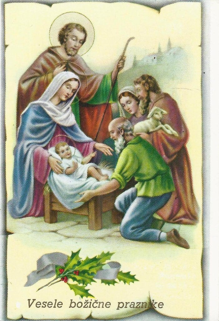 Ongelopen ansichtkaart religie geboorte van christus, Verzamelen, Ansichtkaarten | Themakaarten, Ophalen of Verzenden, 1980 tot heden