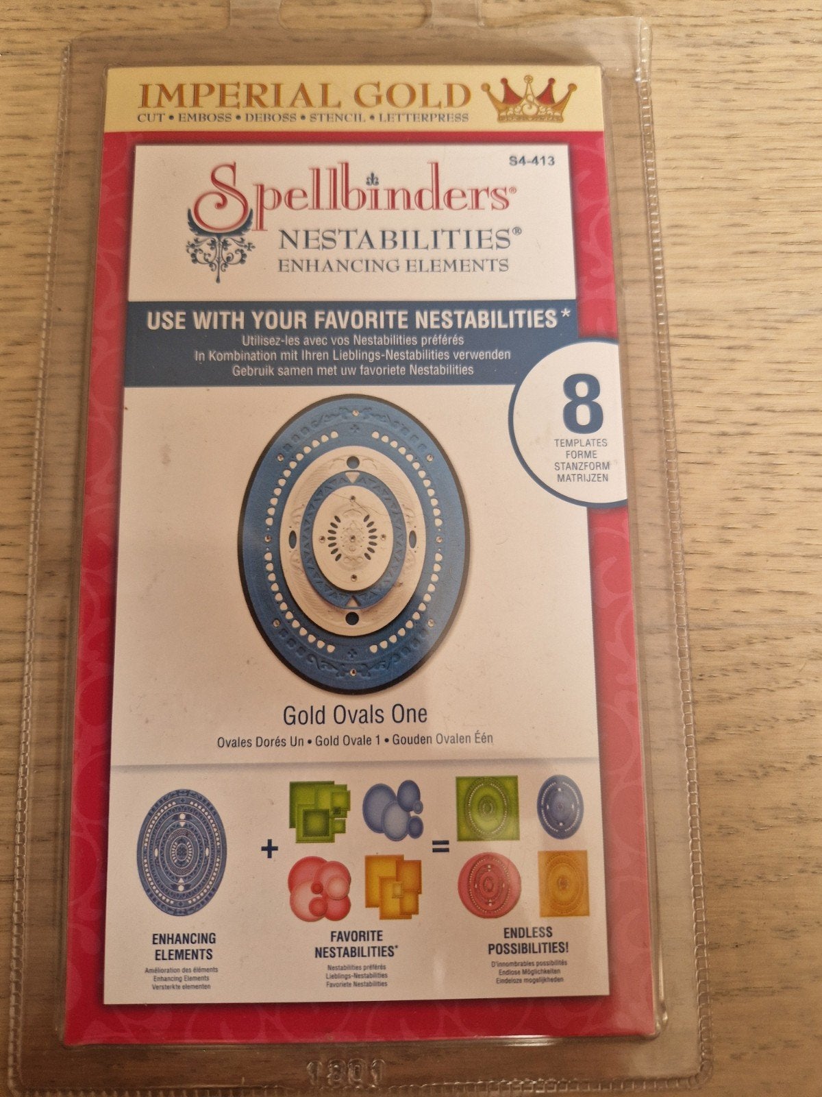 Spellbinders Nestabilities Gold Ovals One Stansvormen Nieuw, Ophalen of Verzenden, Nieuw