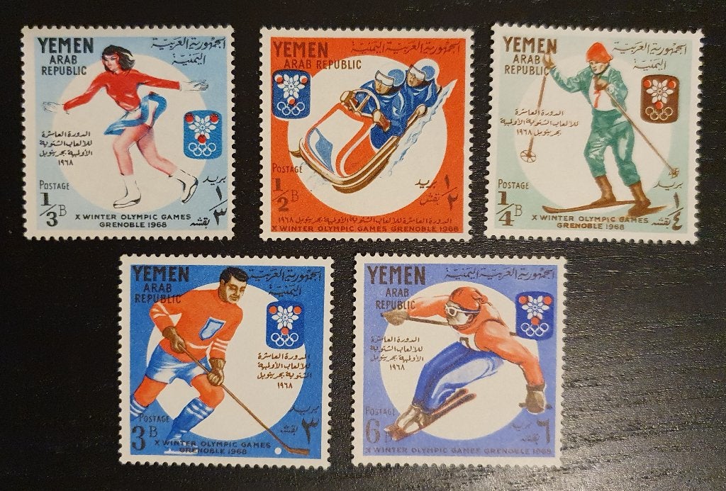 Jemen 1967 Olympische Spelen Sport Michel 619-623 postfris, Verzenden, Postfris, Sport
