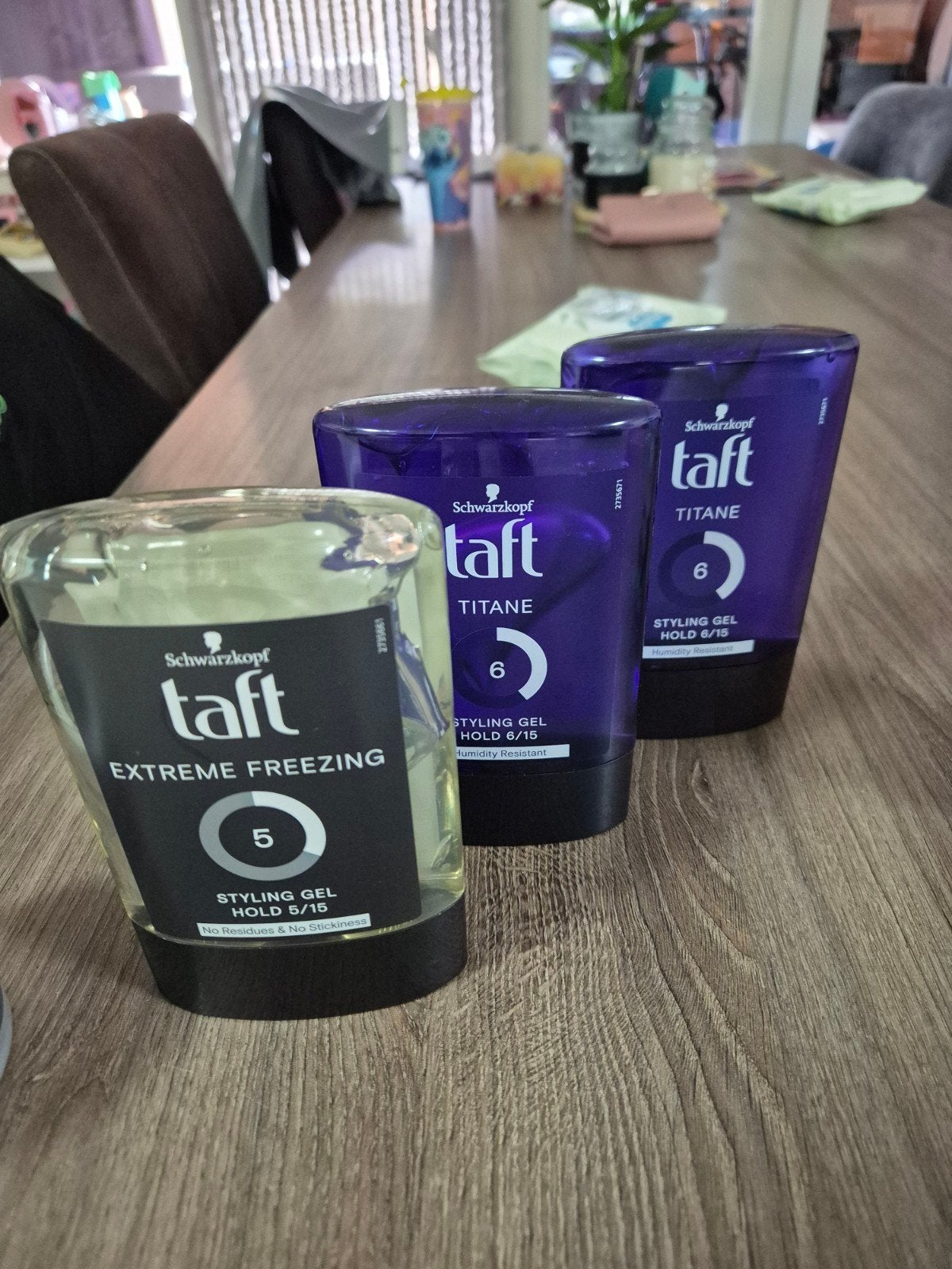 Schwarzkopf Taft Styling Gel - Extreme Freezing & Titane, Ophalen, Nieuw, Gel, Wax, Haarlak of Mousse
