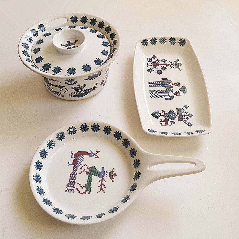 Vintage Figgjo Flint Norway "Menu" van Turi Gramstad Oliver, Gebruikt, -, -, Overige typen