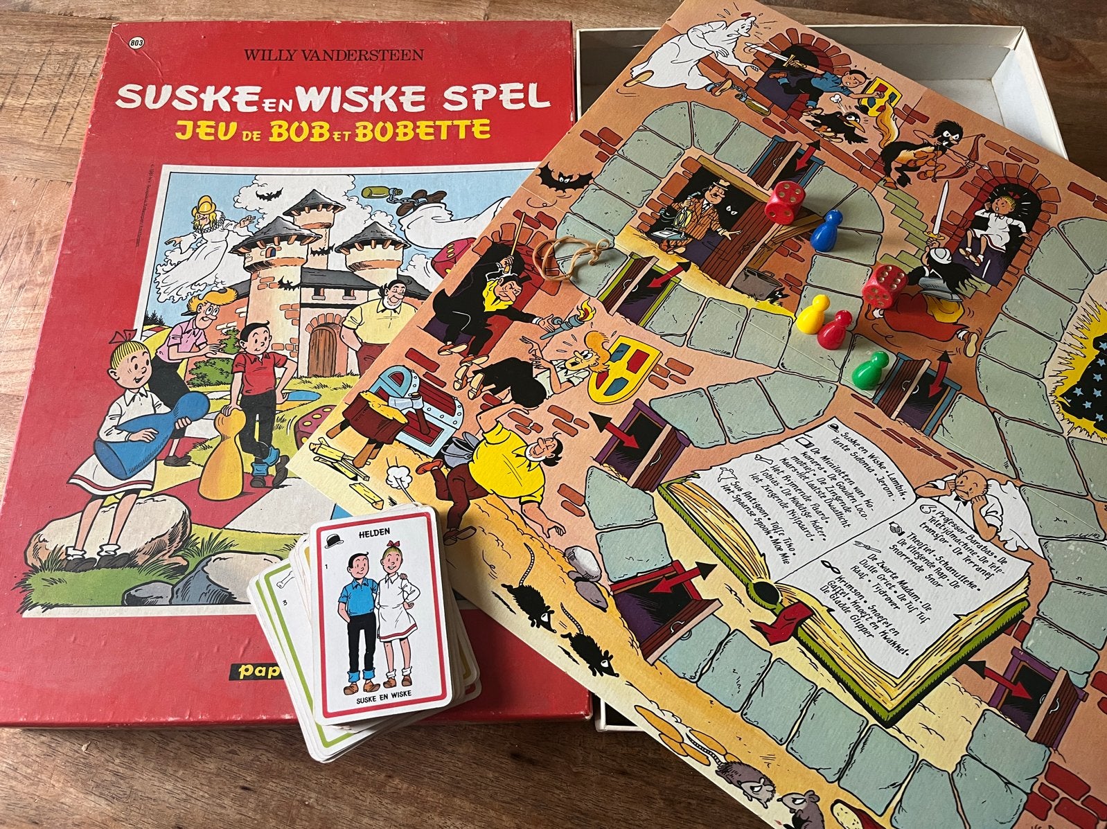 Suske en Wiske Spel - Vintage Bordspel, Drie of vier spelers, Ophalen of Verzenden, Gebruikt