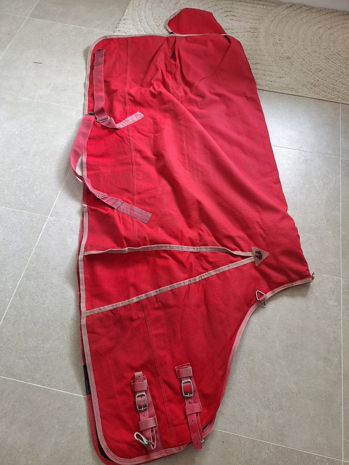 Master winterdeken 150gr 135/185 rood, Dieren en Toebehoren, Paarden en Pony's | Dekens en Dekjes, Gebruikt, Overige merken, Cob (M)